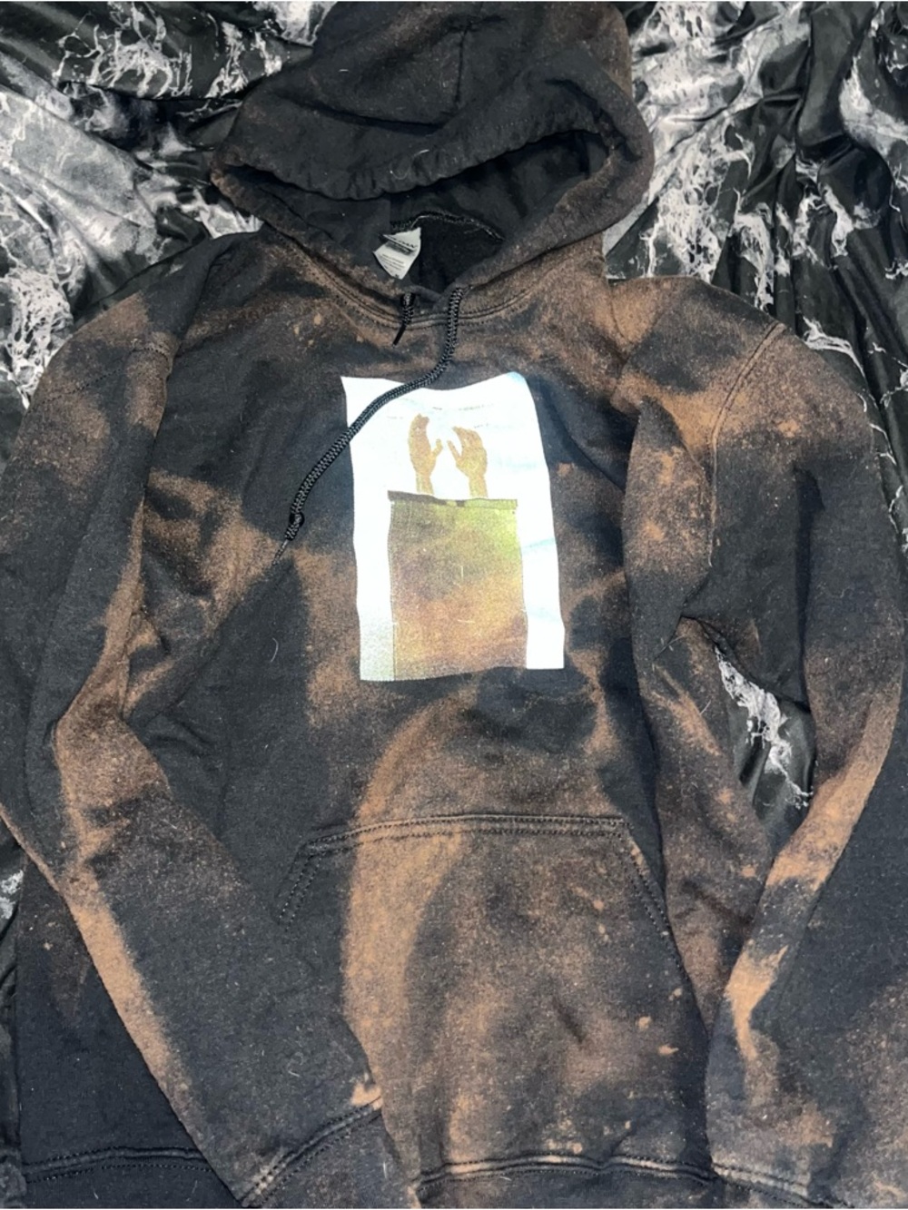 Like pacific bleach Tie-Dye Graphic band Hoodie size medium